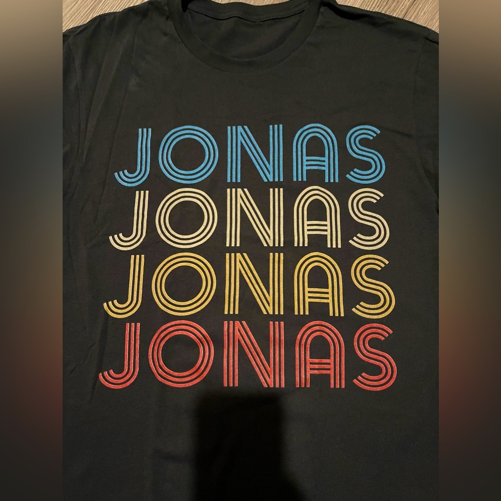 Jonas Brothers JONAS JONAS JONAS Black Men’s Medium Graphic Band T Shirt‎